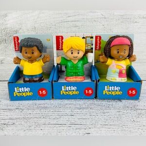 Set of 3 Fisher Price Little People Toy Figures - NEW 1 Boy 2 Girls